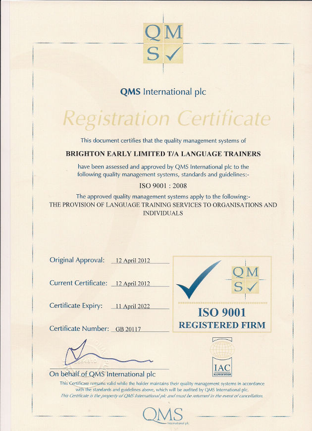 ISO 9001:2008 Accreditaion